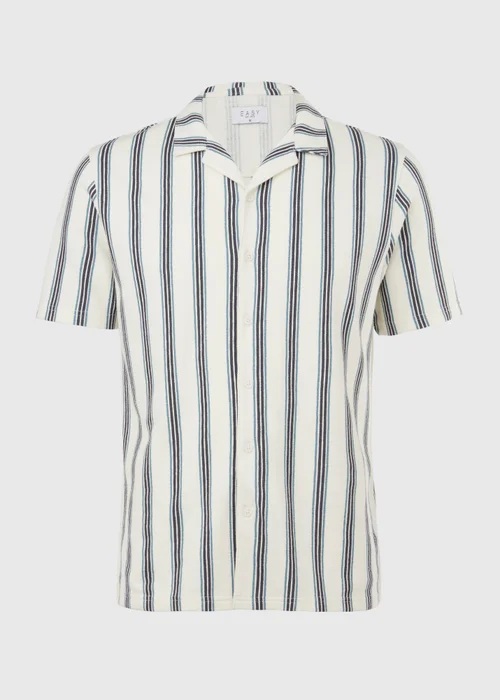 White Stripe Print Jersey Shirt - S Image 6