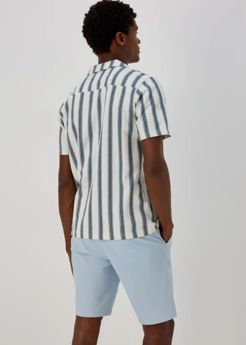 White Stripe Print Jersey Shirt - S Image 2