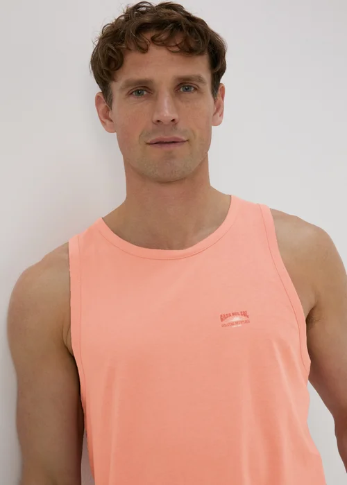 Orange Ringer Jersey Vest - Small Image 3