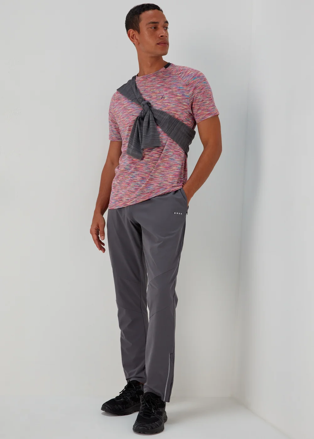 Souluxe Orange Space Dye T-Shirt - Small Image 4