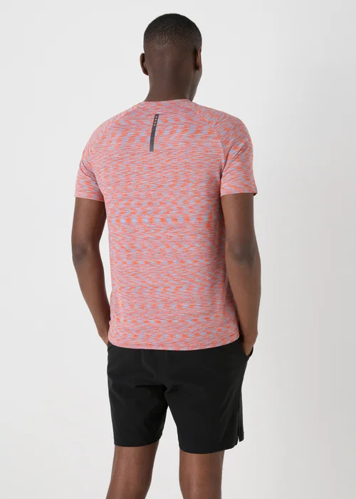 Souluxe Orange Space Dye T-Shirt - Small Image 2