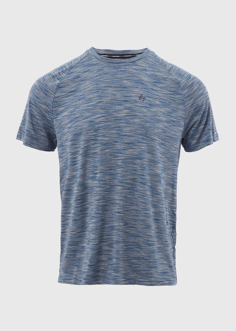 Souluxe Grey Blue Space Dye T-Shirt - S Image 1
