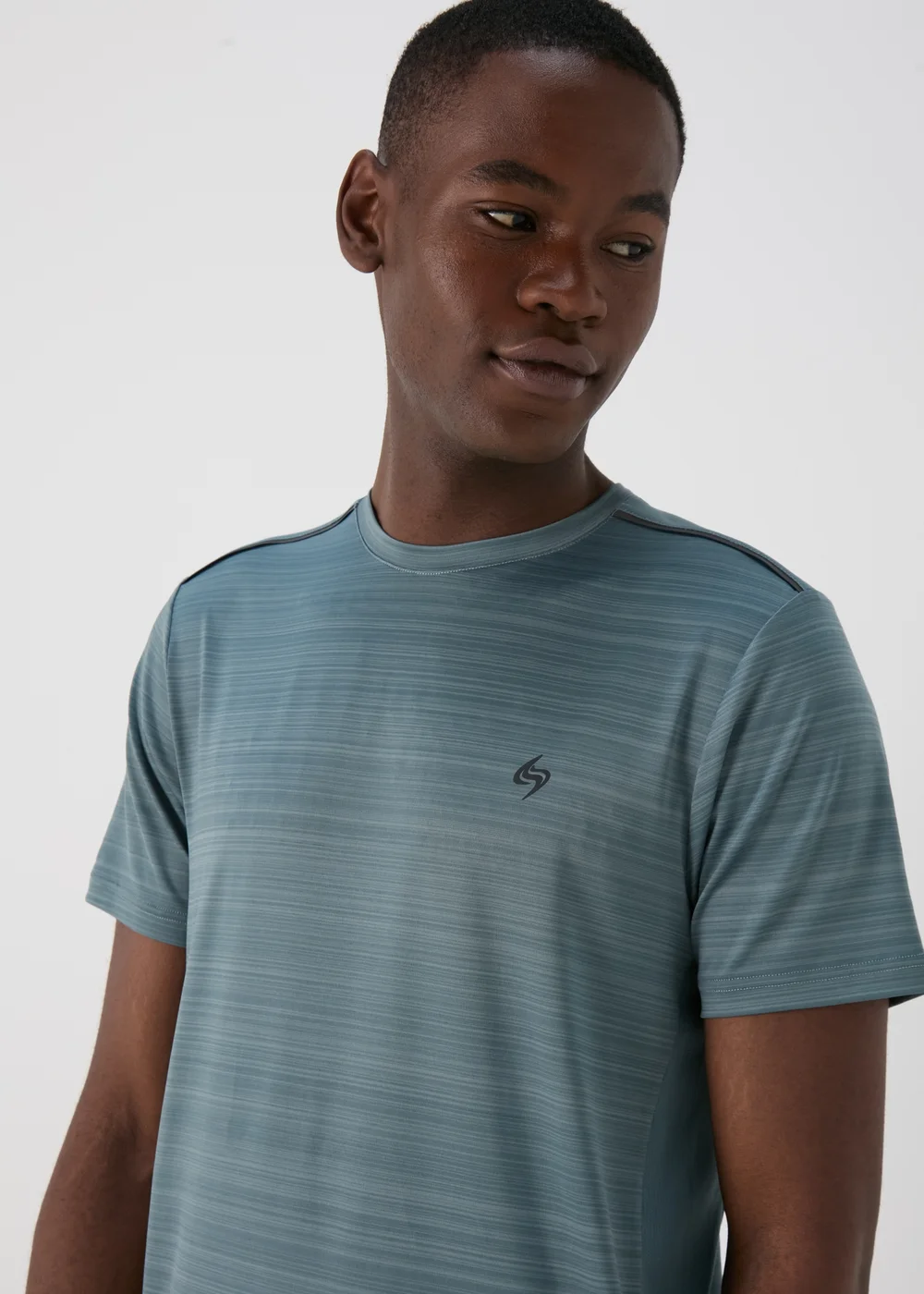 Souluxe Sage Space Dye Woven T-Shirt - S Image 1