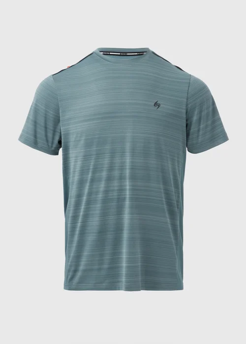 Souluxe Sage Space Dye Woven T-Shirt - S Image 5