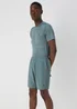 Souluxe Sage Space Dye Cut & Sew Shorts - S Image 1