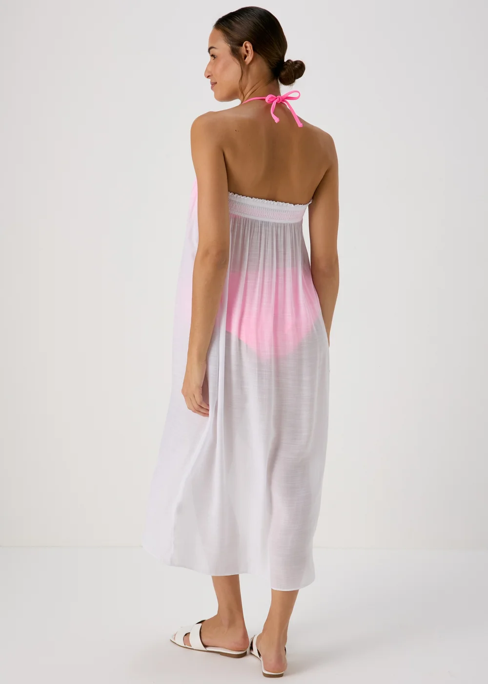 White Bandeau Maxi Dress - XS Image 2