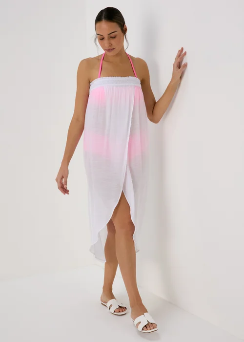 White Bandeau Maxi Dress - XS Image 1
