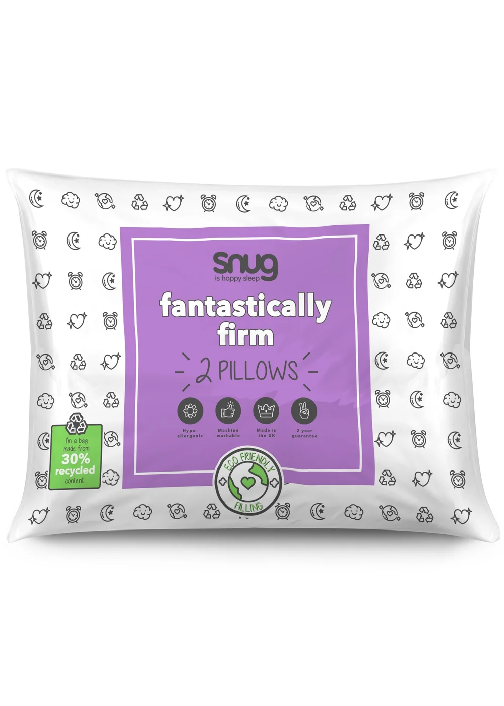 Snug 2 Pack Fantastically Firm Pillow Set Image 1