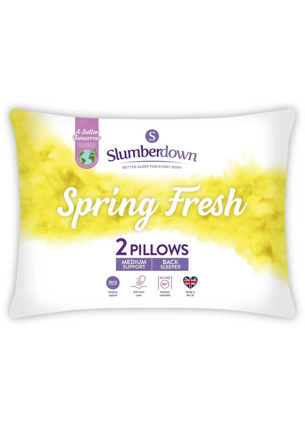 Slumberdown Spring Fresh Slumberdown Spring Fresh Pillow Pair | Matalan