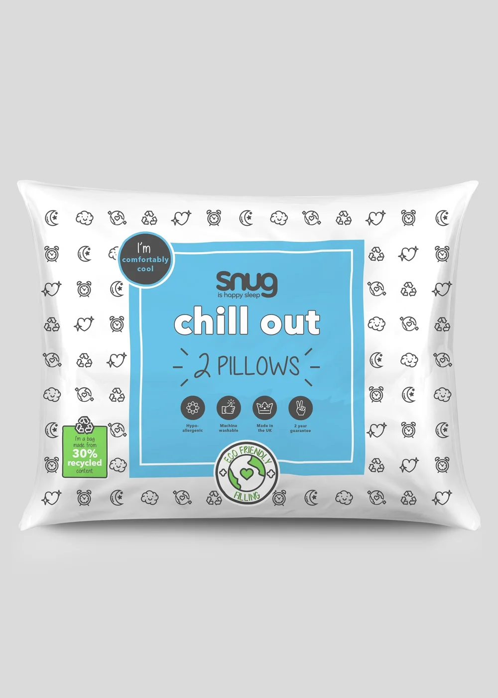 Snug 2 Pack Chill Out Pillow Set Image 1