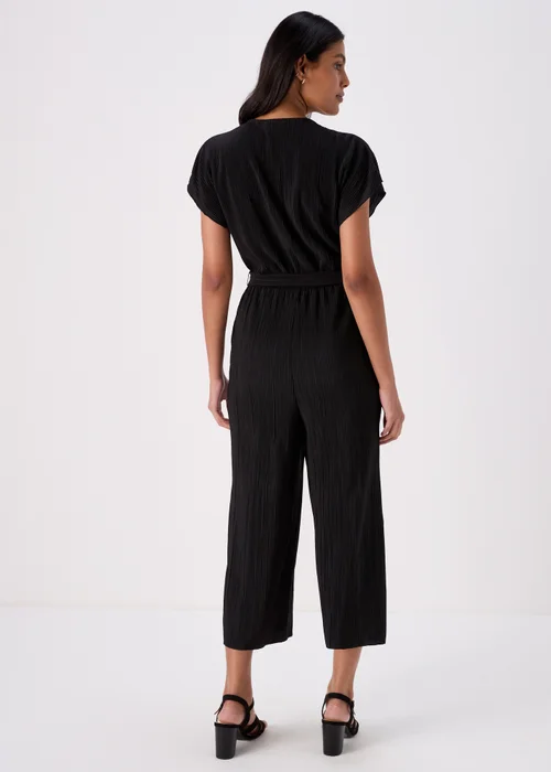 Black Plisse Jumpsuit - 8 Image 3