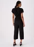 Black Plisse Jumpsuit - 8 Image 3