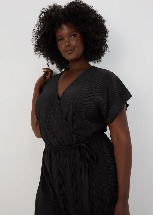 Black Plisse Jumpsuit - 8 Image 6