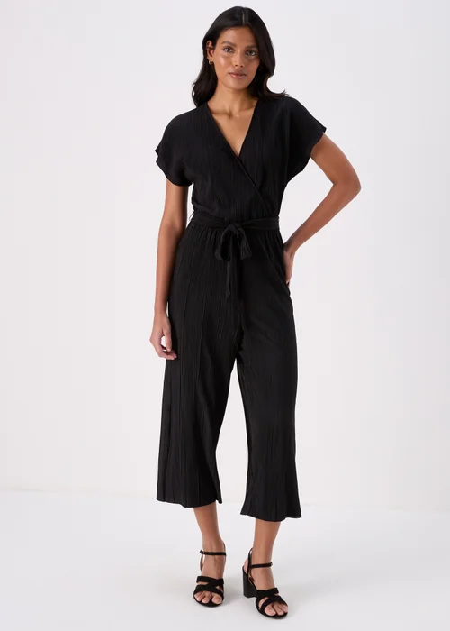 Black Plisse Jumpsuit - 8 Image 1