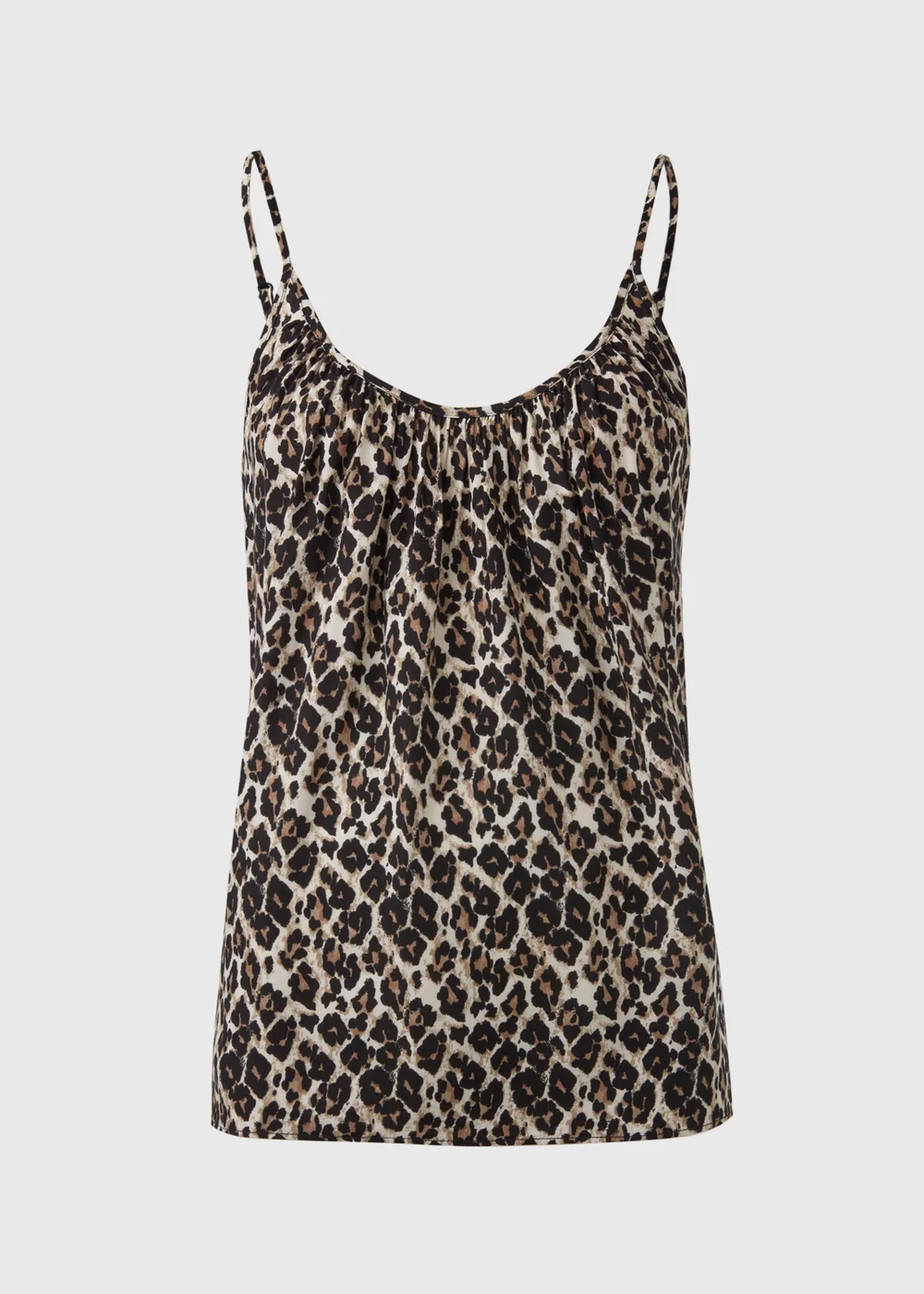 Brown Leopard Print Cami Top - 8 Image 5