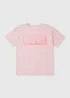 Marvel Girls Pink Shirt (5-12yrs) - Age 5 Years Image 1