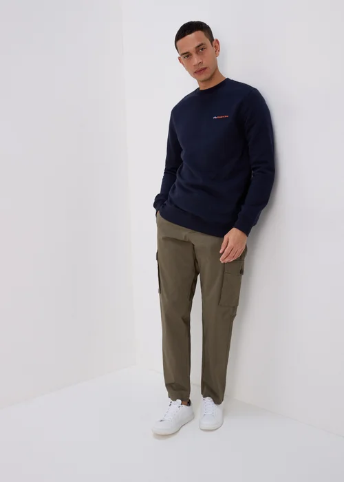Navy Embroidered Sweatshirt - S Image 4