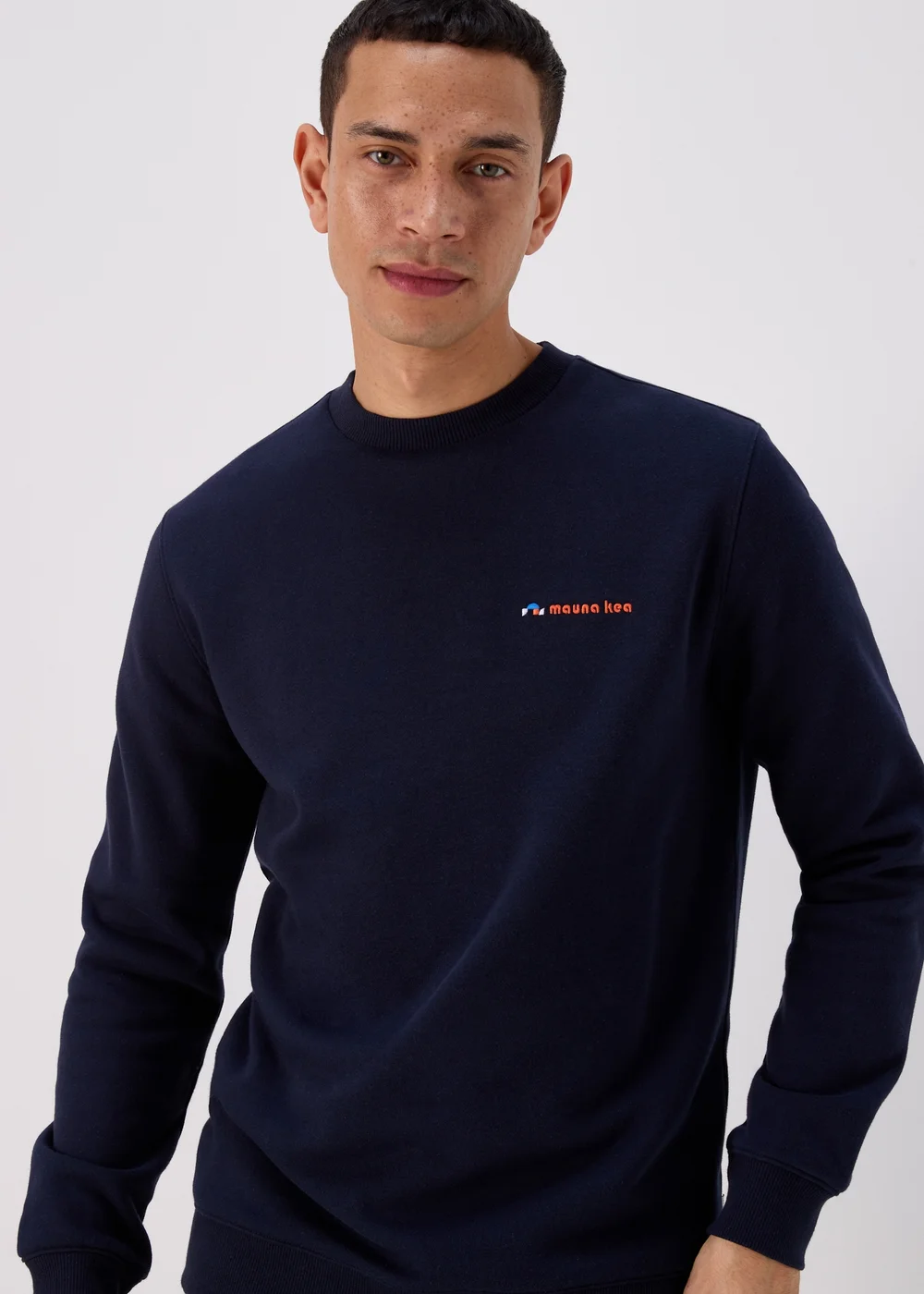 Navy Embroidered Sweatshirt - S Image 3