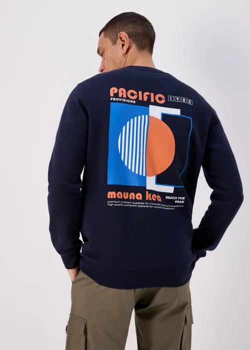 Navy Embroidered Sweatshirt - S Image 2
