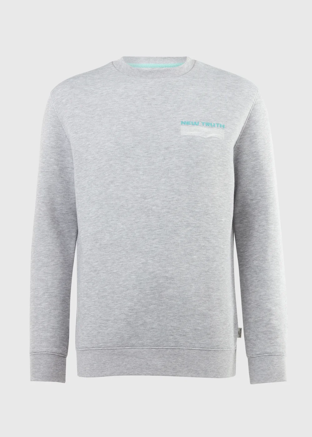 Light Grey Embroidered Sweatshirt - Small Image 5