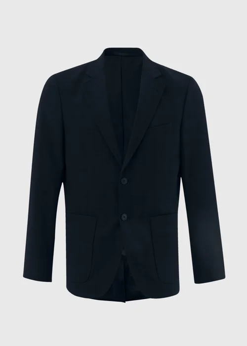 Taylor & Wright Navy Seersucker Blazer - Small Image 5