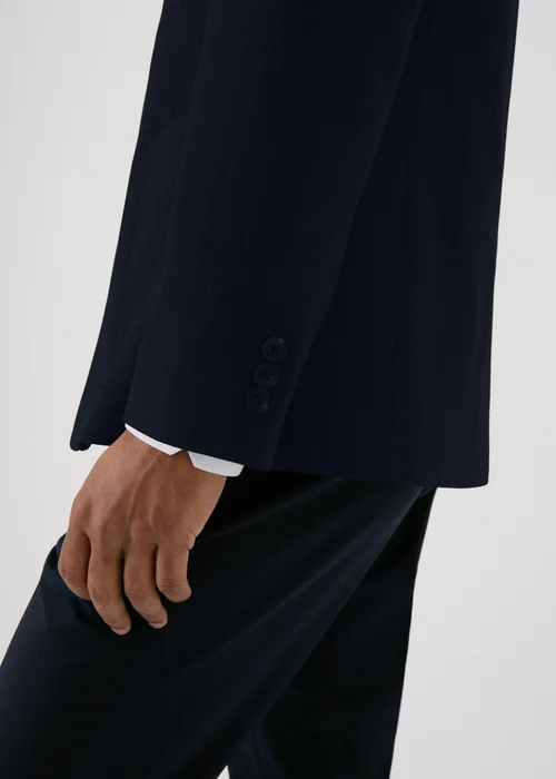 Taylor & Wright Navy Seersucker Blazer - Small Image 3