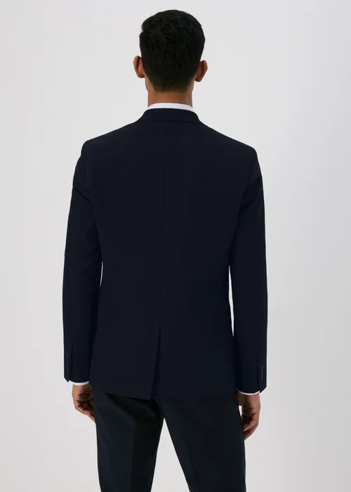 Taylor & Wright Navy Seersucker Blazer - Small Image 2