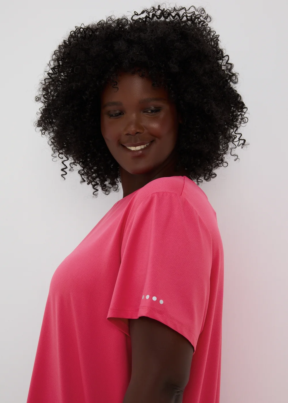 Souluxe Pink Longline Sports T-Shirt - Small Image 6