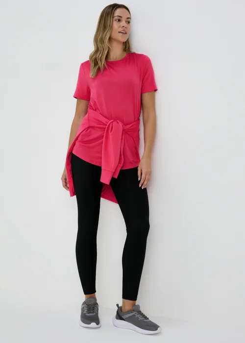 Souluxe Pink Longline Sports T-Shirt - Small Image 7