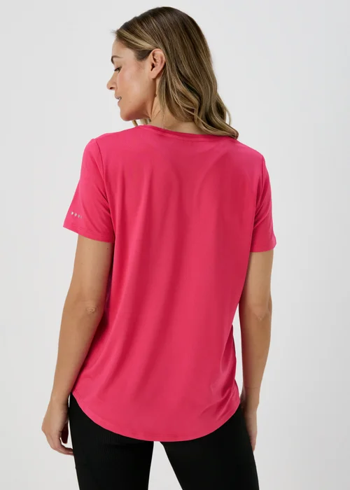 Souluxe Pink Longline Sports T-Shirt - Small Image 3