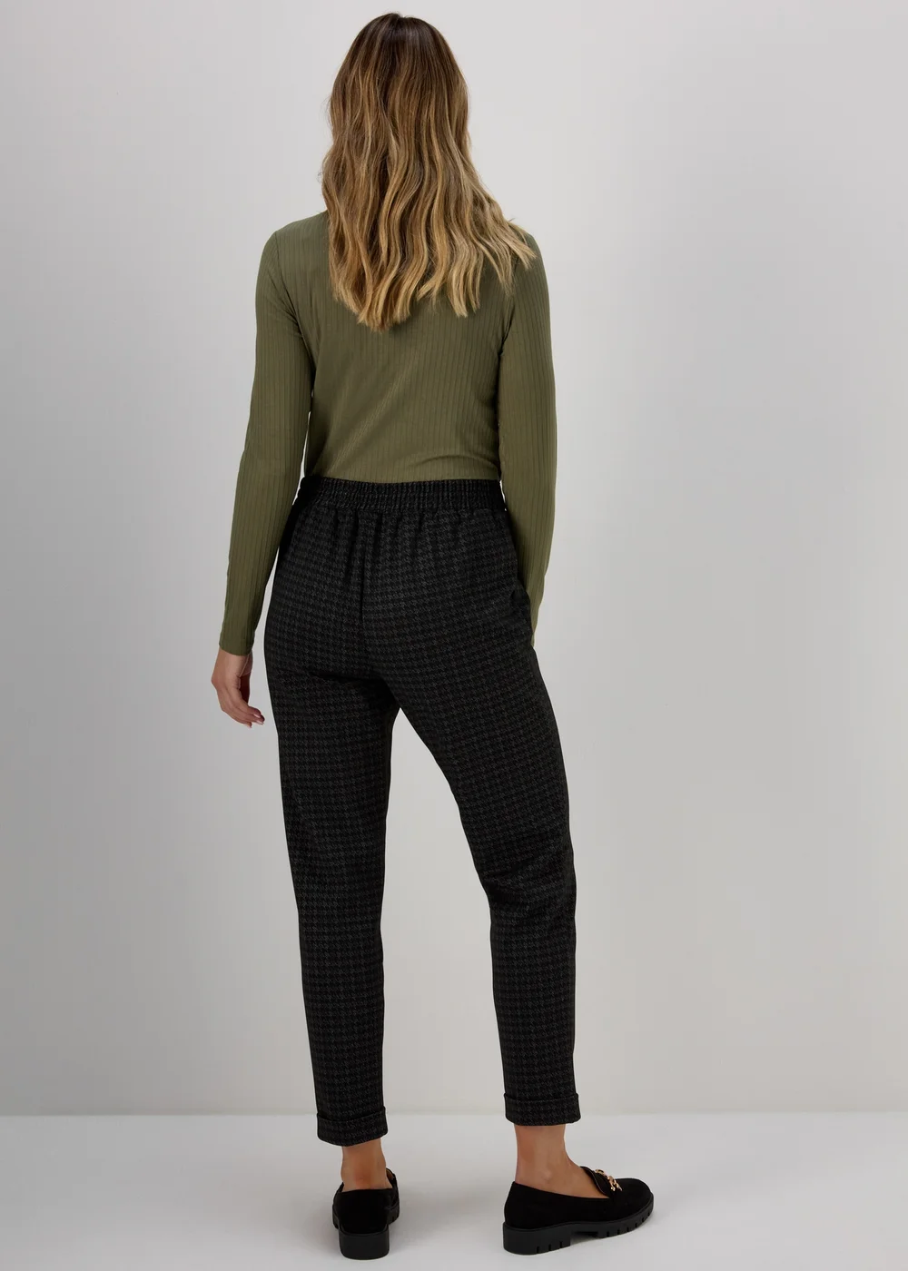 Black Textured Trousers - 8 Image 2