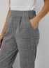 Grey Check Trousers - Size 8 Image 3