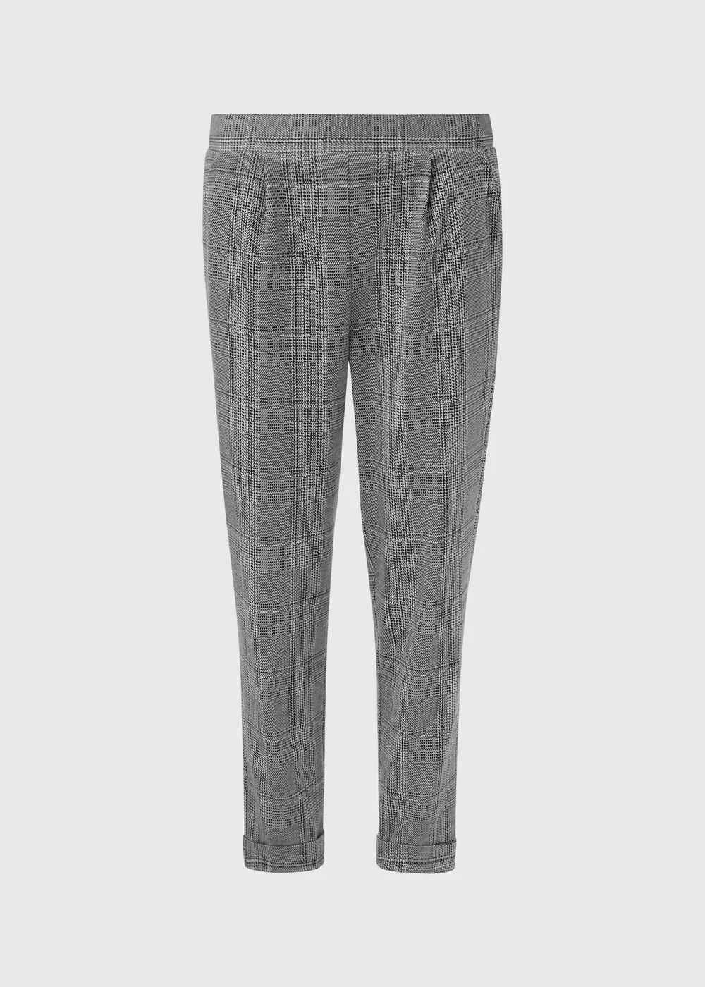 Grey Check Trousers - Size 8 Image 7