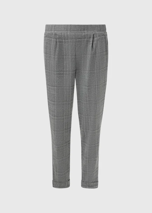 Grey Check Trousers - Size 8 Image 7