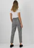 Grey Check Trousers - Size 8 Image 2