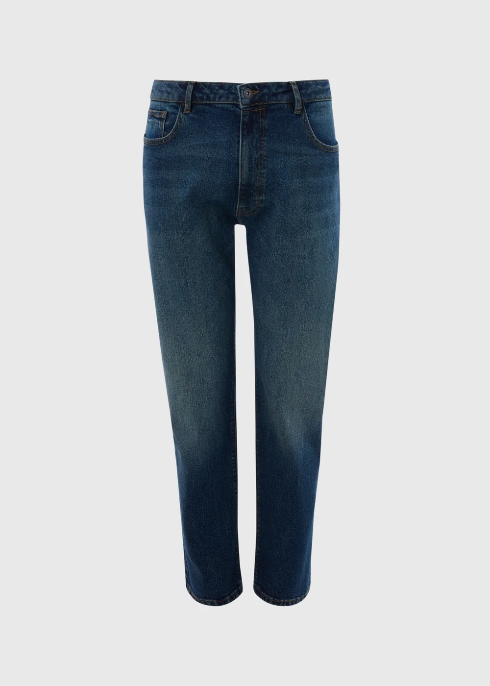 Dark Wash Relaxed Fit Denim Jeans - 32 R Image 5