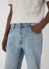 Light Wash Relaxed Fit Denim Jeans - 32 Waist Regular Image 3