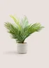Palm Ribbed Ceramic Pot (60cm x 50cm x 50cm) Image 1