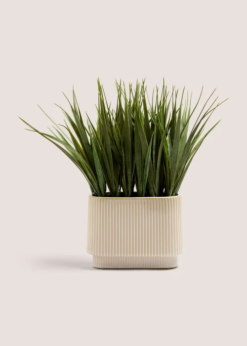 Grass Ribbed Pot (35cm x 35cm x 20cm) Image 1