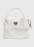 Girls White Crossbody Mini Occasion Bag - One Size Image 1