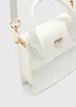 Girls White Crossbody Mini Occasion Bag - One Size Image 2