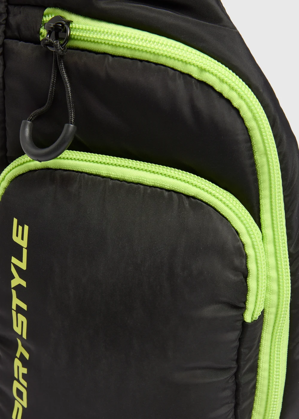 Boys Black Sport Style Chest Bag - One Size Image 2