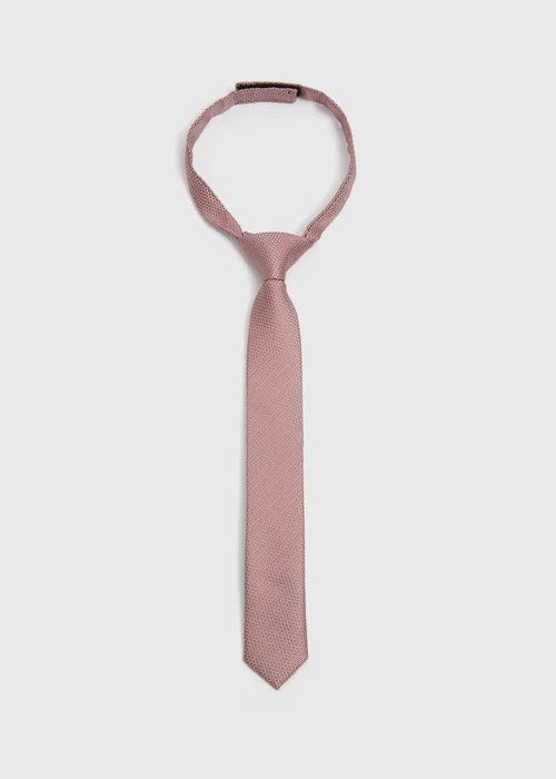 Boys Pink Strap-Fastening Tie (3-6yrs) - Age 3 - 6 Years Image 1