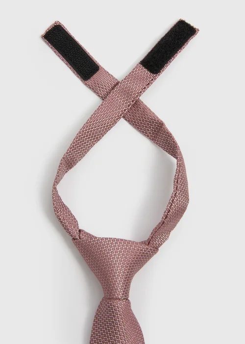 Boys Pink Strap-Fastening Tie (3-6yrs) - Age 3 - 6 Years Image 2