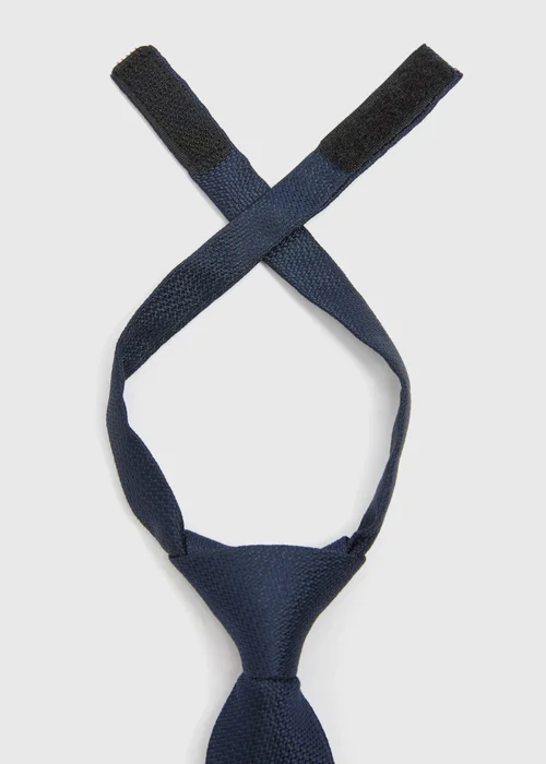 Boys Navy Strap-Fastening Tie (3-6yrs) - Age 3 - 6 Years Image 2