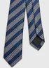 Boys Navy Stripe Tie (7-13yrs) - Age 7 - 13 Years Image 2