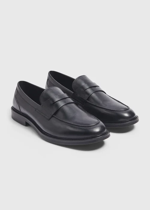Taylor & Wright Black Leather Loafers - Size 6 Image 1