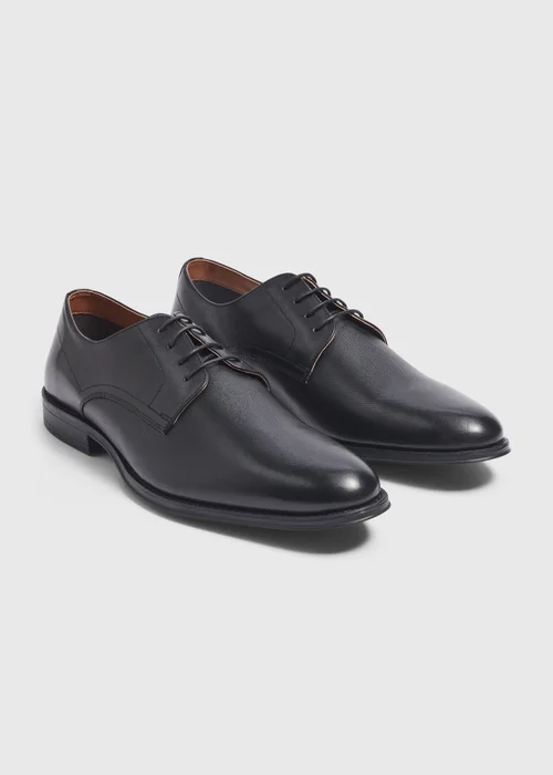 Taylor & Wright Black Leather Derby Shoes - Size 6 Image 1
