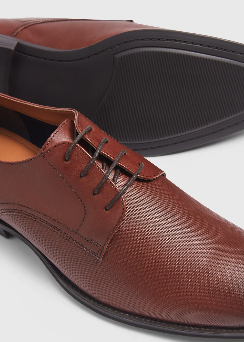 Taylor & Wright Brown Leather Derby Shoes - Size 6 Image 2