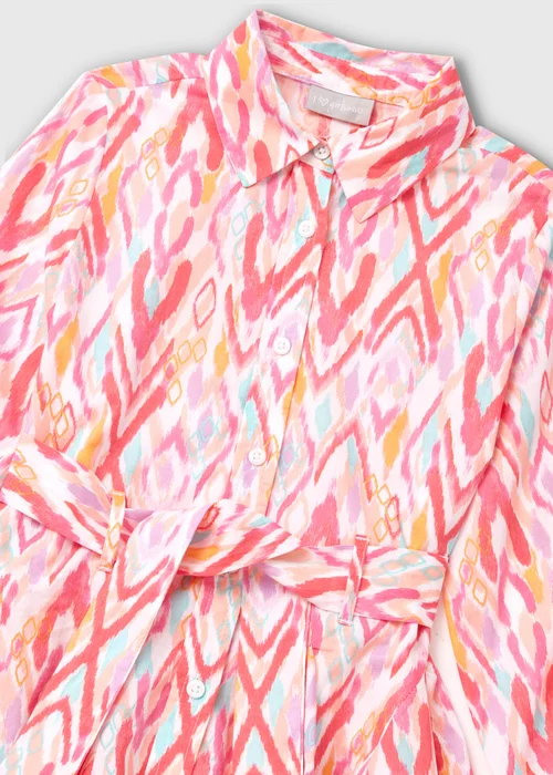 Girls Multicolour Aztec Godet Dress (7-13yrs) - 7 Yrs Image 2